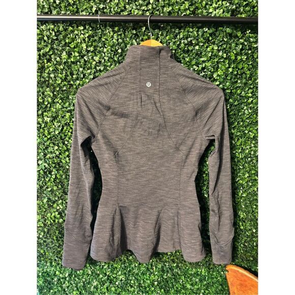 Lululemon Gait Keeper Jacket Full Up Zip in Heathered Black Size 4 - Picture 4 of 5